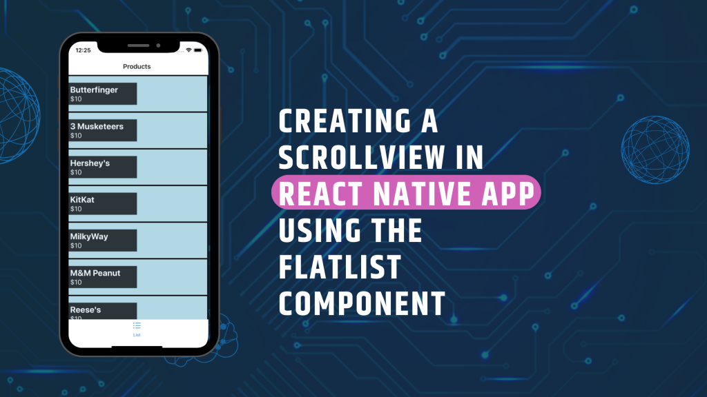Creating a ScrollView in React Native app using the FlatList component